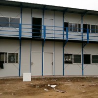 淄博建筑工地彩钢房 沂源住人双层活动房 焊接工艺