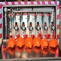 压风供水施救装置配备六个呼吸器 M6/M8加厚箱体